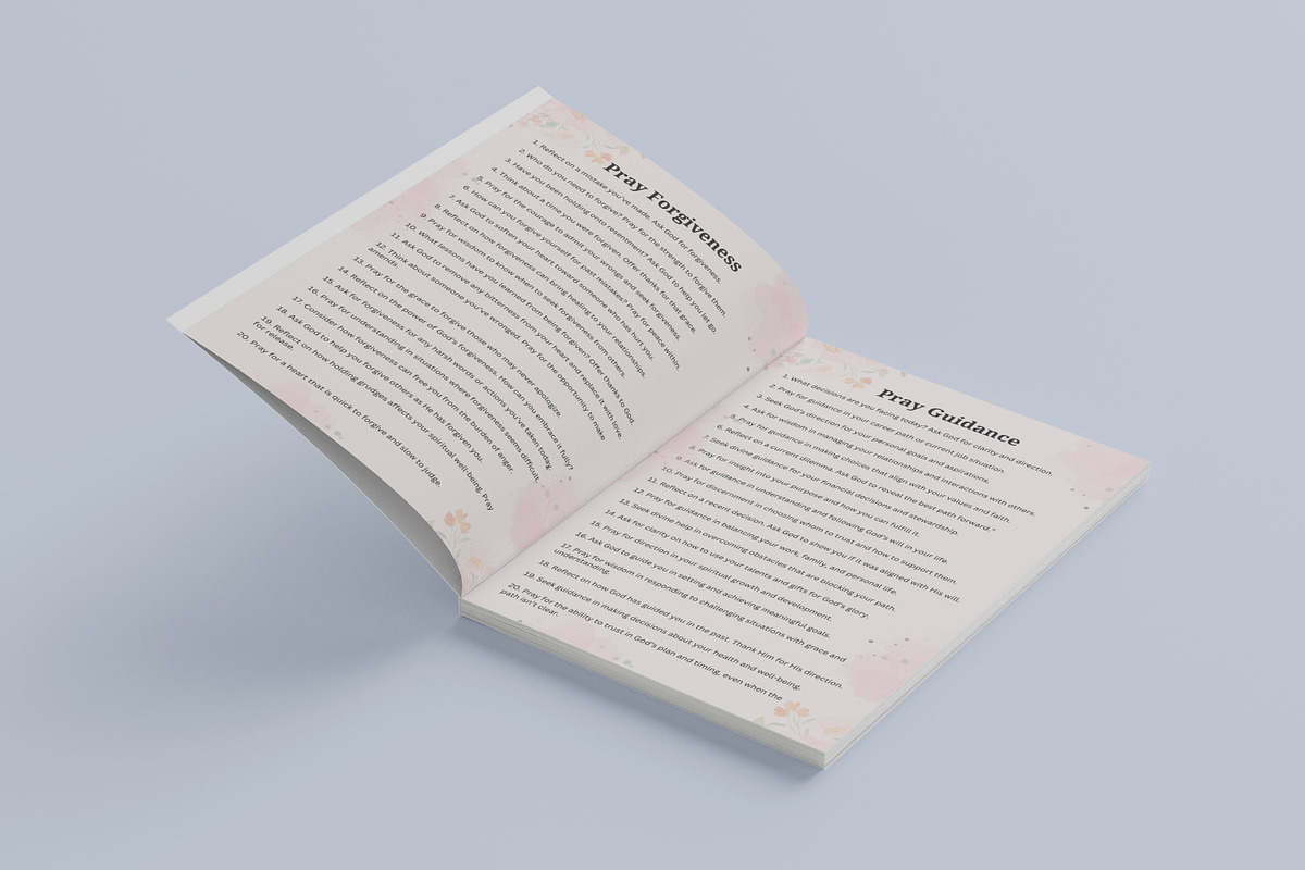 400 Prayer Journal Prompts, a Print Template by Book2bees (Photo 2 of 3)