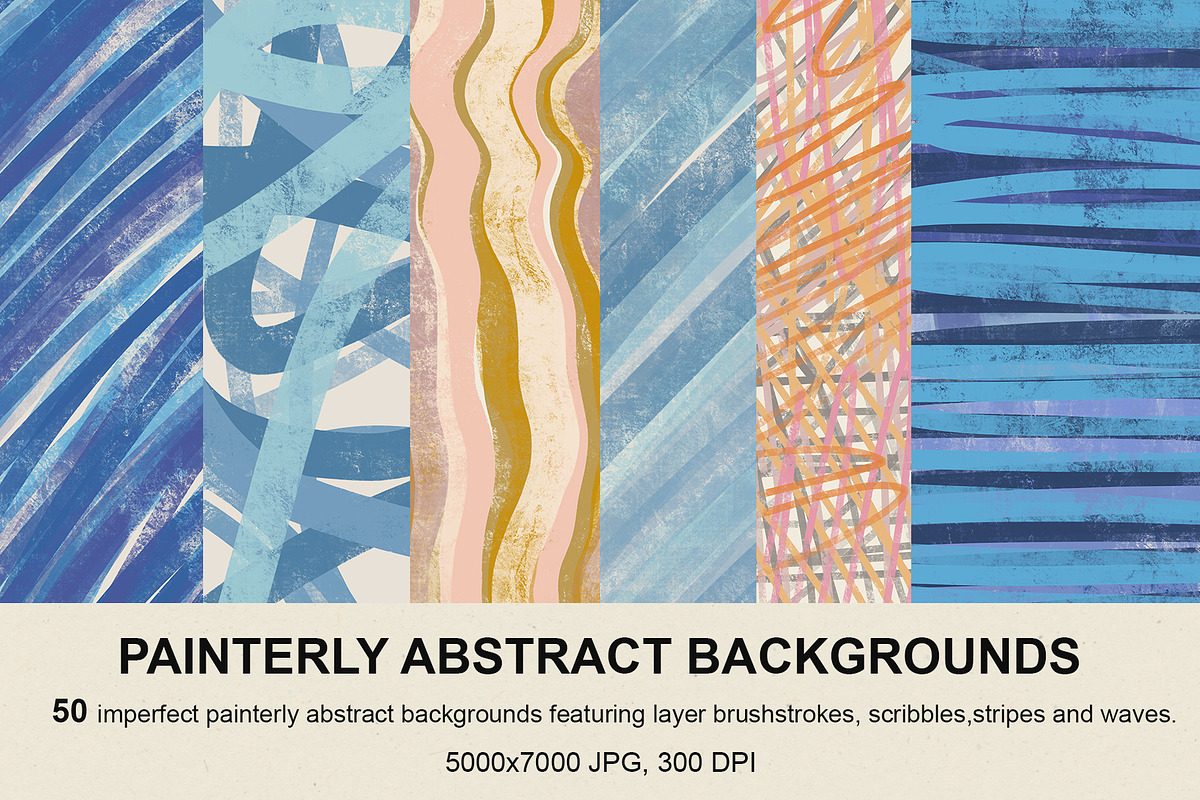 Painterly Abstract Backgrounds, a Background Graphic by Sweet Fig (Photo 1 of 12)