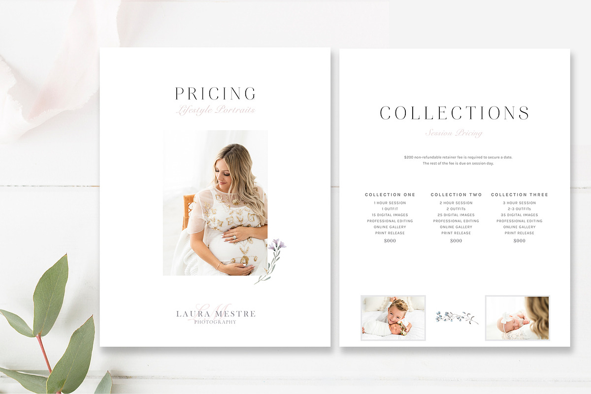 3-Page Photography Pricing Template, a Stationery Template by By Stephanie Design (Photo 2 of 5)