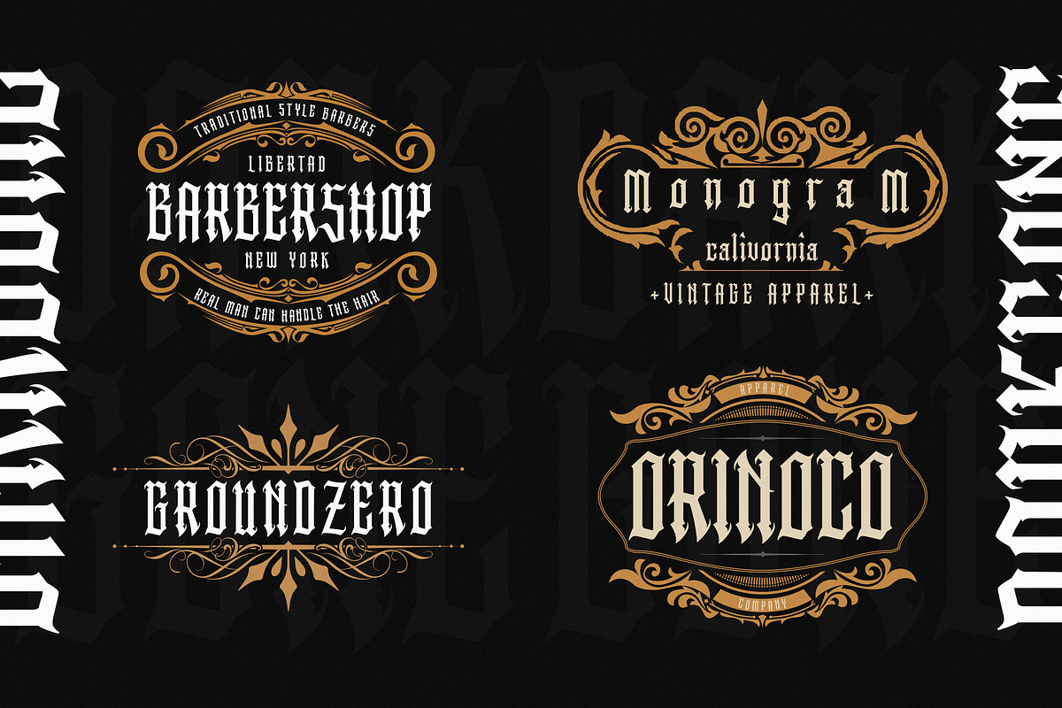Darkgone Blackletter, a Blackletter Font by Typia Nesia (Photo 4 of 10)