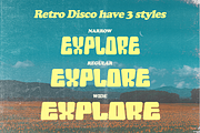 Retro Disco - Unique Retro Display, a Sans Serif Font by Dharmas Foundry (Thumbnail 10 of 15)