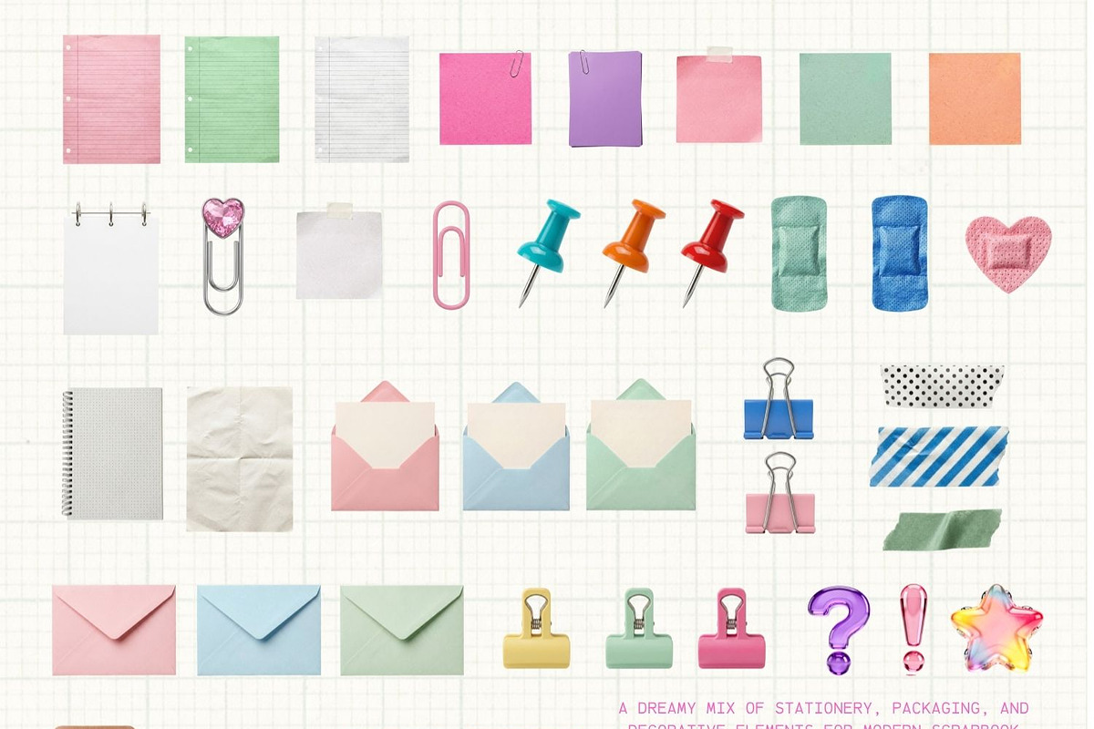 Y2K Beauty Collage Kit, an Object Graphic by Natali Batu (Photo 7 of 12)