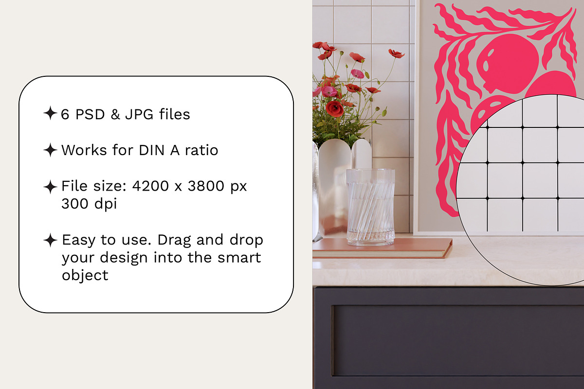 Kitchen Frame Mockup Bundle EILA, a Household Mockup by Bonumo (Photo 2 of 10)