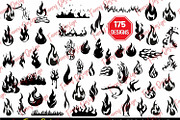 Fire Flames Silhouette Bonfire SVG, a Decorative Illustration by FancyDesignStudio (Thumbnail 2 of 2)