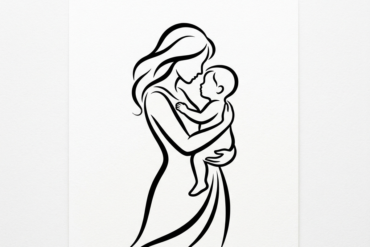loving mother and children, a Person Illustration by Amazin_art (Photo 34 of 46)