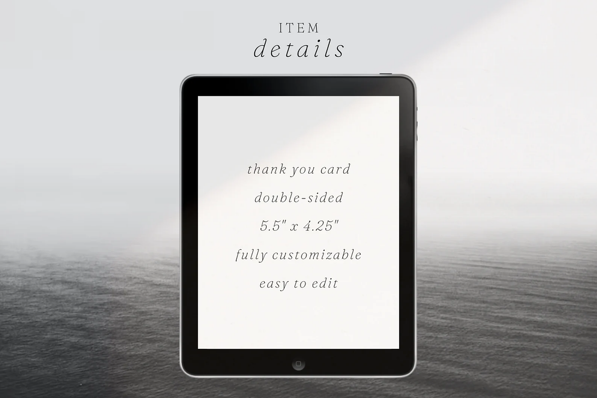 Thank You Card Template Canva, a Card Template by frommakertomaker (Photo 5 of 6)