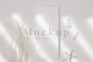 Card Mockup 4x9 Menu p2, a Product Mockup by PawMockups