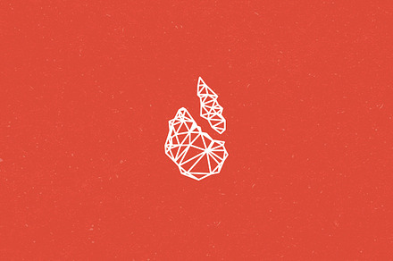 Polygon Flame Logo Template