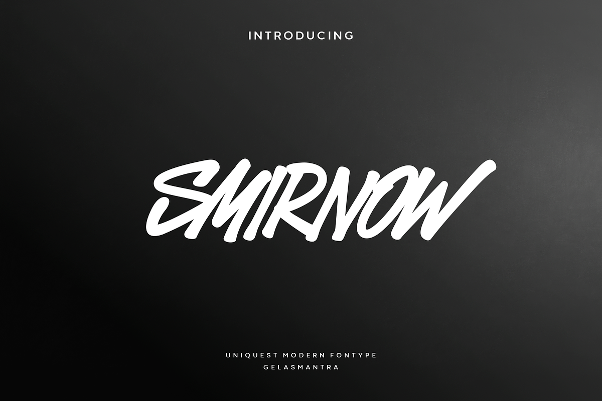 Smirnow, a Script Font by garismantra (Photo 1 of 5)