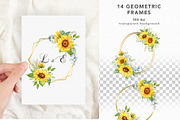 Sunflower Watercolor Hand Drawn, a Seasonal Illustration by CaraulanStore (Thumbnail 4 of 10)
