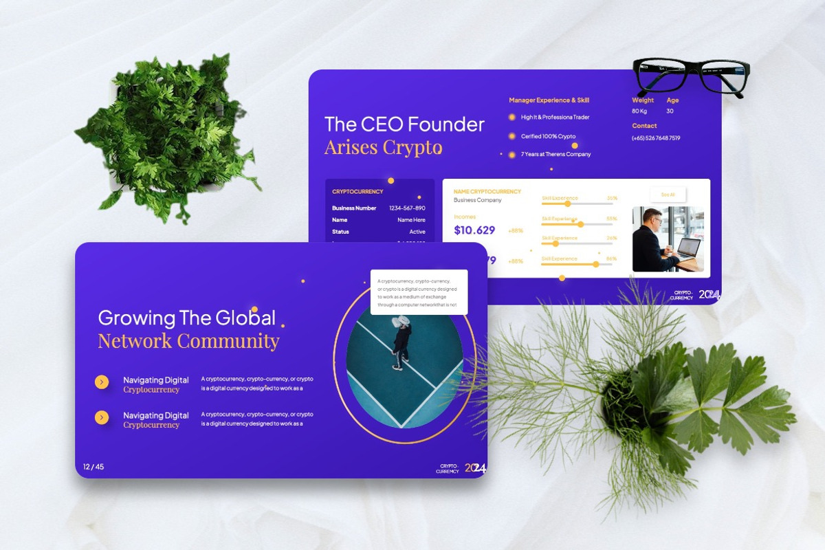 Arises - Cryptocurrency Keynote, a Presentation Template by Dhabee (Photo 2 of 7)