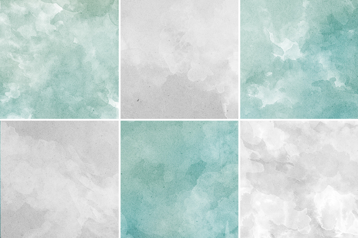 12 Blue Watercolor Backgrounds, a Texture Graphic by Orange Fox (Photo 3 of 4)