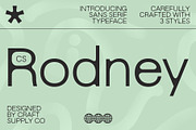 CS Rodney – Sans Serif Typeface, a Sans Serif Font by Craft Supply Co. (Thumbnail 1 of 8)