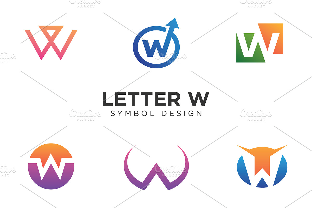 Creative Letter W Symbol Design, a Decorative Illustration by Toko Pak Sabar