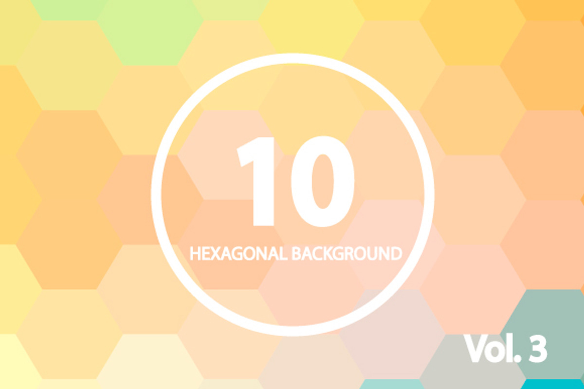 10 Hexagonal Backgrounds. Vol. 3 preview 3