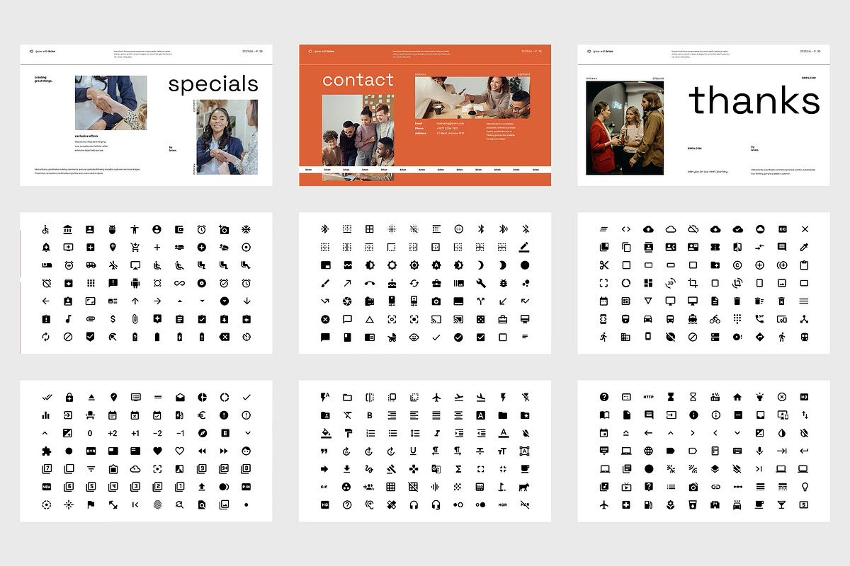 Brien : Creative Business Powerpoint, a Presentation Template by Punkl Camp (Photo 5 of 9)