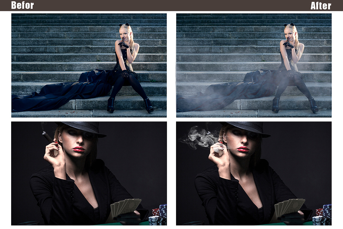 50 Fog mist smoke photo overlay preview 3