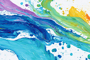 Vibrant abstract painting dynamic, an Arts & Entertainment Photo by MistyDay