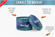 Candle Tin Mockup PSD, a Product Mockup by Bruno's Shop (Thumbnail 1 of 4)