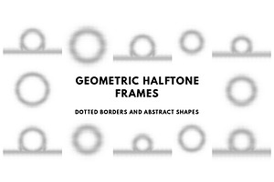 Geometric Halftone Frames