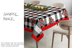 Xmas Tablecloth With Smart Objects