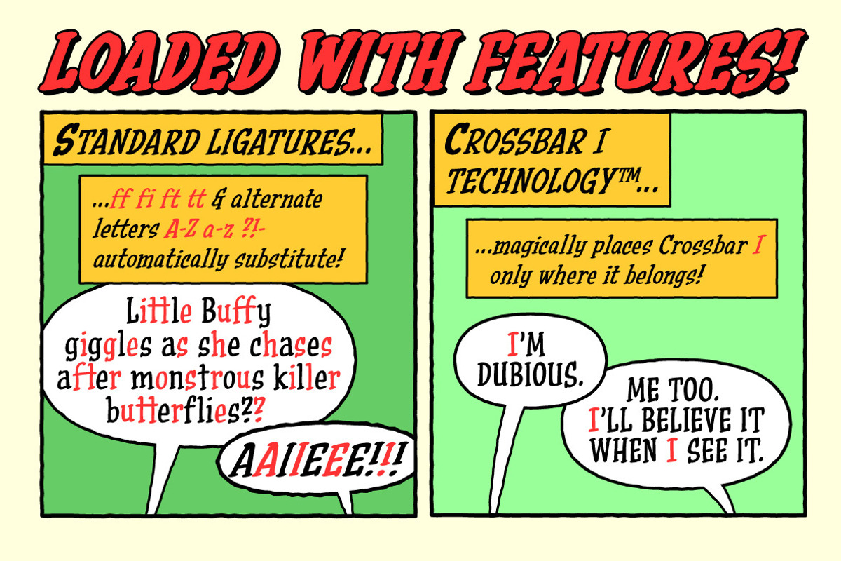 Beyond Belief hand drawn serif font, a Serif Font by Comicraft Fonts (Photo 4 of 6)