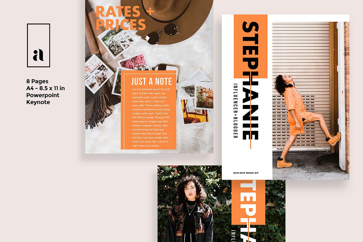 Influencer Media Kit PP & Canva, a Magazine Template by SheMadeStudio (Photo 5 of 5)