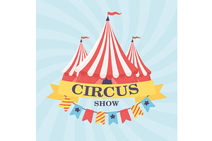 circus show banner, an Object Illustration by studiogstock