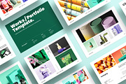 Graphic Design Portfolio Template, a Brochure Template by ArtisanaAura (Thumbnail 2 of 14)