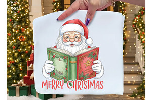 Merry Christmas, Santa Clause Png, an Illustration by Libby Wishes