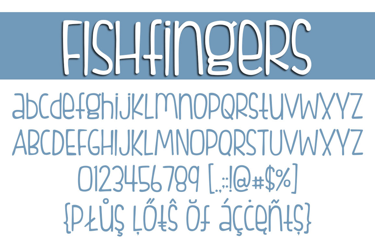 Fishfingers Font Family preview 2