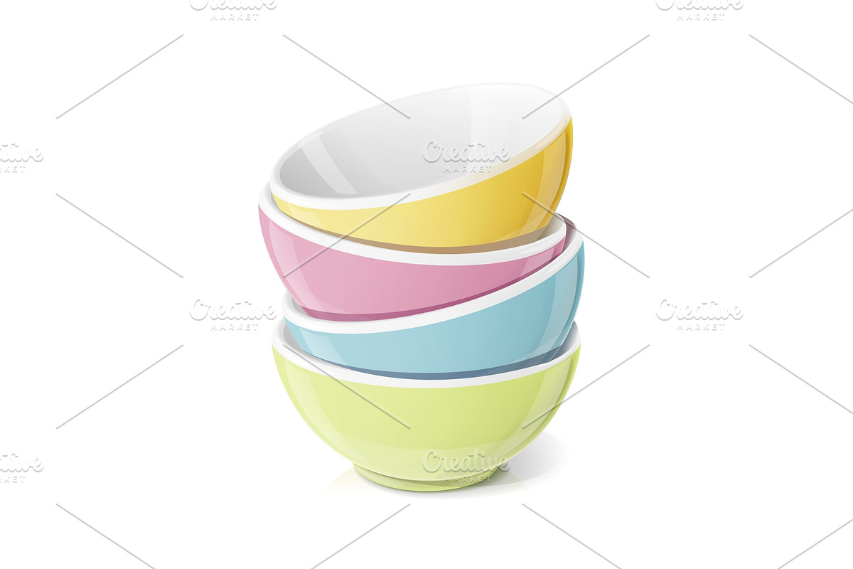 Ceramic bowl for food., a Food Illustration by Aleksangel