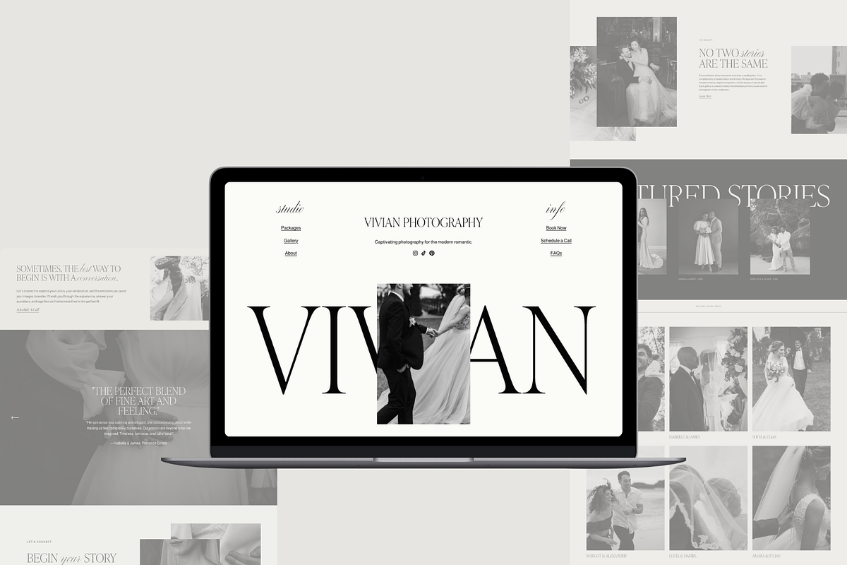 Website Template Squarespace: Vivian, a Squarespace Template by Candor Templates (Photo 6 of 13)