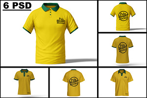 Polo T-Shirt Mockup, a Shirt Mockup by mockupbuys