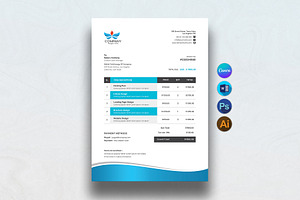 Canva Invoice, a Stationery Template by DesignDevisers