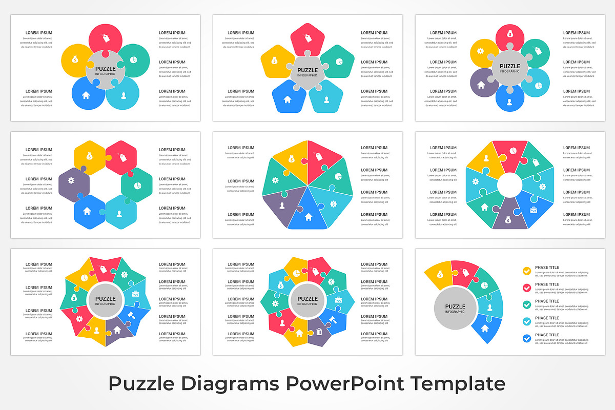 Puzzle Infographics PowerPoint, a Presentation Template by GraphicStan (Photo 13 of 13)