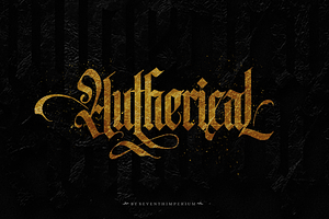 Autherical Typeface