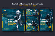 American Football Sport Social Media, a Social Media Template by Creative_View (Thumbnail 2 of 8)