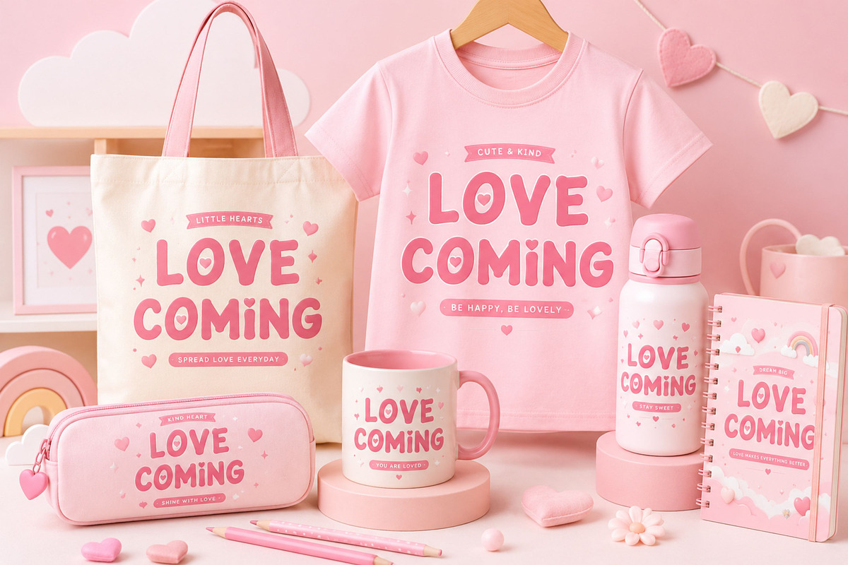Love Coming - Cute Valentine Font, a Sans Serif Font by Limited.studio (Photo 2 of 5)