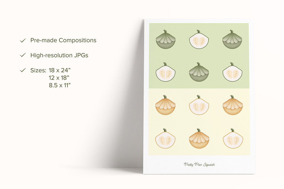 Vegan Illustration Set, a Food Illustration by Paulina Sara Design (Photo 11 of 12)