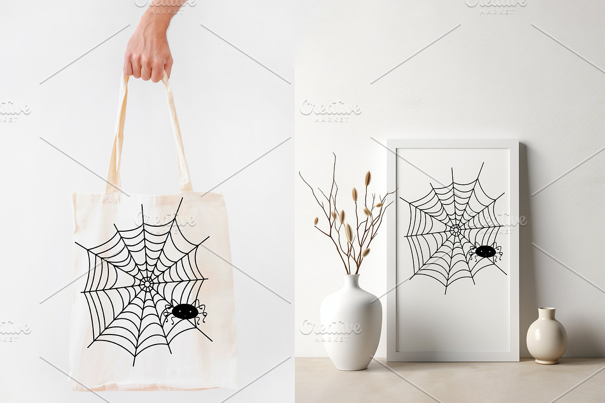Spider Webs doodle clipart, a Seasonal Illustration by Contes_de_fée (Photo 8 of 8)