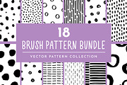 Dot Stripe Brush Pattern Bundle, a Pattern Graphic by Wildflower June (Thumbnail 1 of 8)