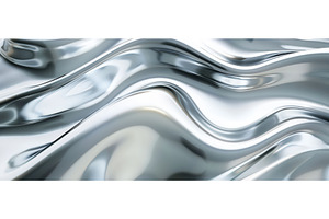 Fluid Metallic Surface with, an Abstract Photo by piter.goskov