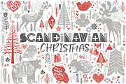 Scandinavian Christmas set, an Animal Illustration by Mio Buono (Thumbnail 1 of 7)