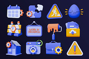 Work In Progress 3D Icon Pack #3, a Light 3D Model by deviapuspitasari2 (Thumbnail 2 of 2)
