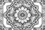Intricate Floral Mandala Art Set, an Illustration by Designs_River (Thumbnail 4 of 7)