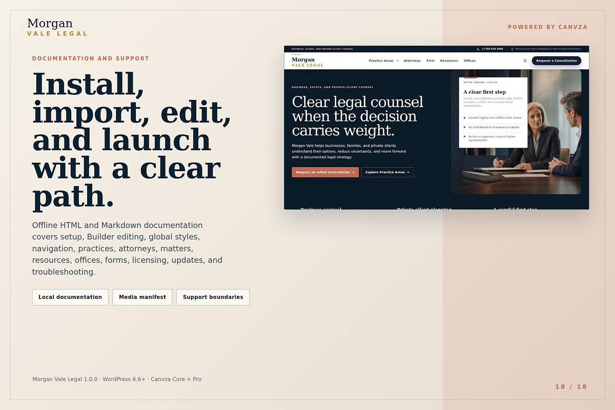 Morgan Vale Legal WordPress Theme, a WordPress Template by Fixstable Studio (Photo 17 of 17)