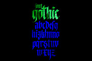 Vector! Gothic alphabet - 01, an Object Graphic by GeekClick (Thumbnail 6 of 6)