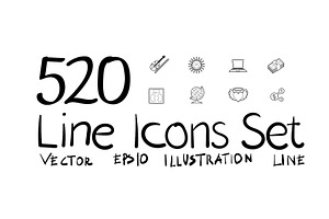 520 Line icons set