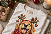 Christmas Animals PNG Bundle 28 pics, a Decorative Illustration by ElDesignState (Thumbnail 14 of 15)